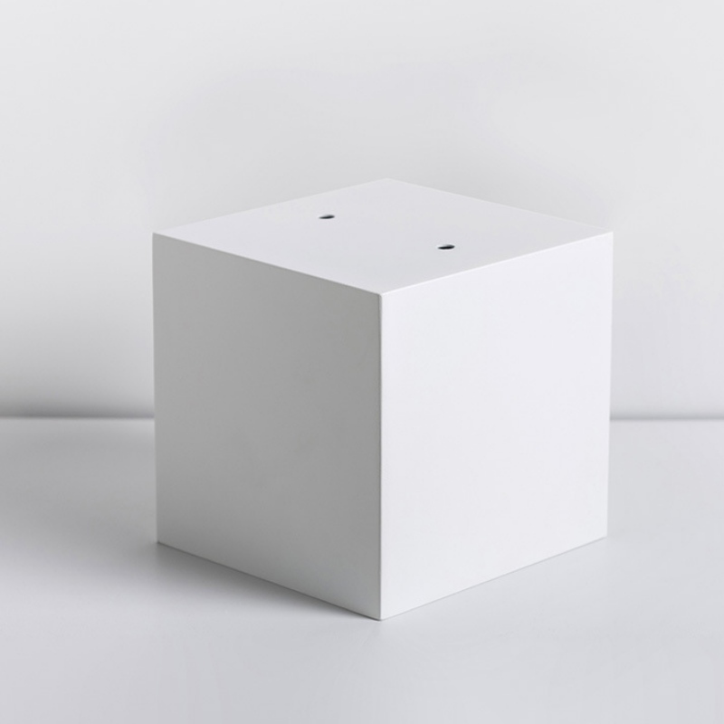 White Square Sculpture Base